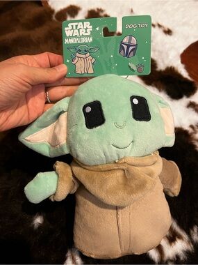 Star Wars Grogu Plush Dog Toy - Mint Green & Tan